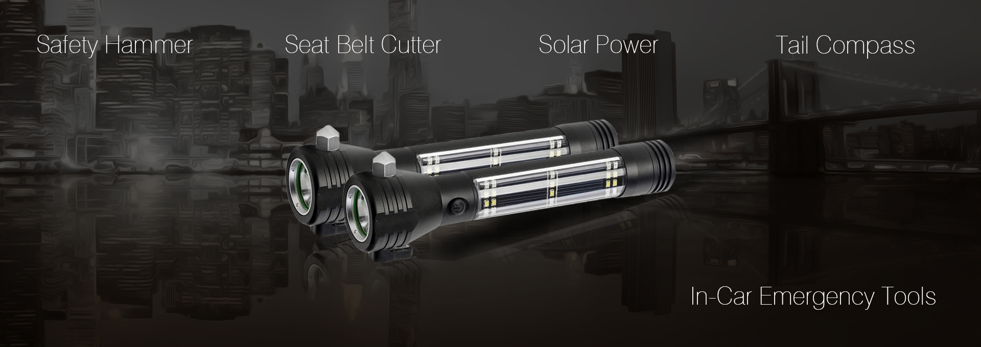 Emergency Tool Flashlight on Vehicle Use